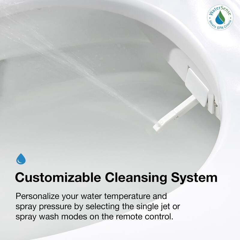 Ove Decors 1.28 GPF Wall Mounted One Piece Elongated Toilet � Seat