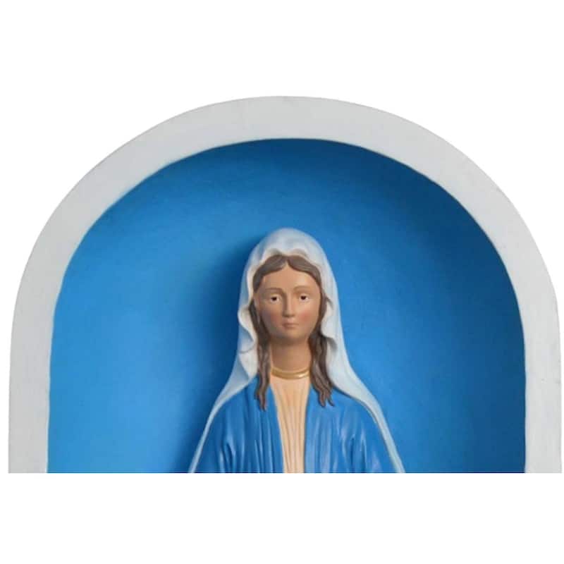 Traditional Blessed Mother Virgin Mary Madonna Grotto and Garden Statue, 36" Height