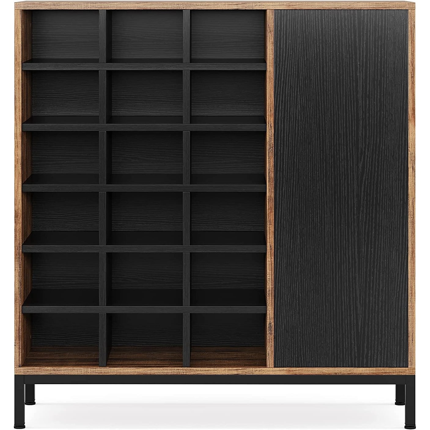 Shoe Cabinet for Entryway, 6-Tier Shoe Rack with Doors & 23 Cubbies, 23-26  Pair Shoe Storage Cabinet with Adjustable Shelves, Freestanding Shoe Cubby  Organizer for Hallway Closet Bedroom – Built to Order