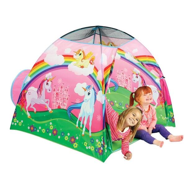 Shop Etna Kids Unicorn Play Tent With Tunnel Cute Indoor