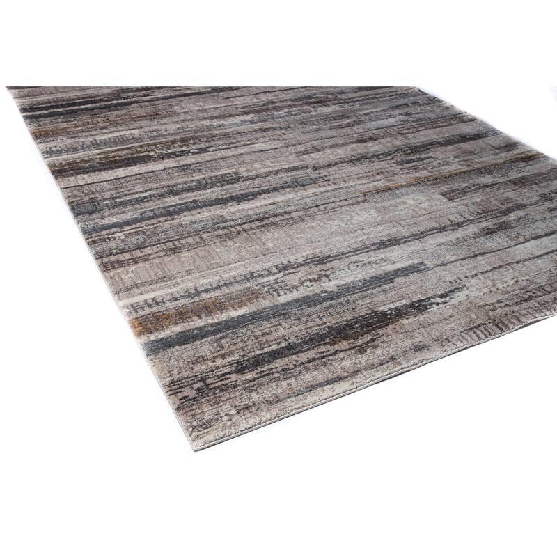 Bashian Mikhala Cream & Grey Contemporary Area Rug