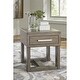 preview thumbnail 1 of 6, Signature Design by Ashley Loyaska Brown/Gray End Table - 22"W x 24"D x 24"H