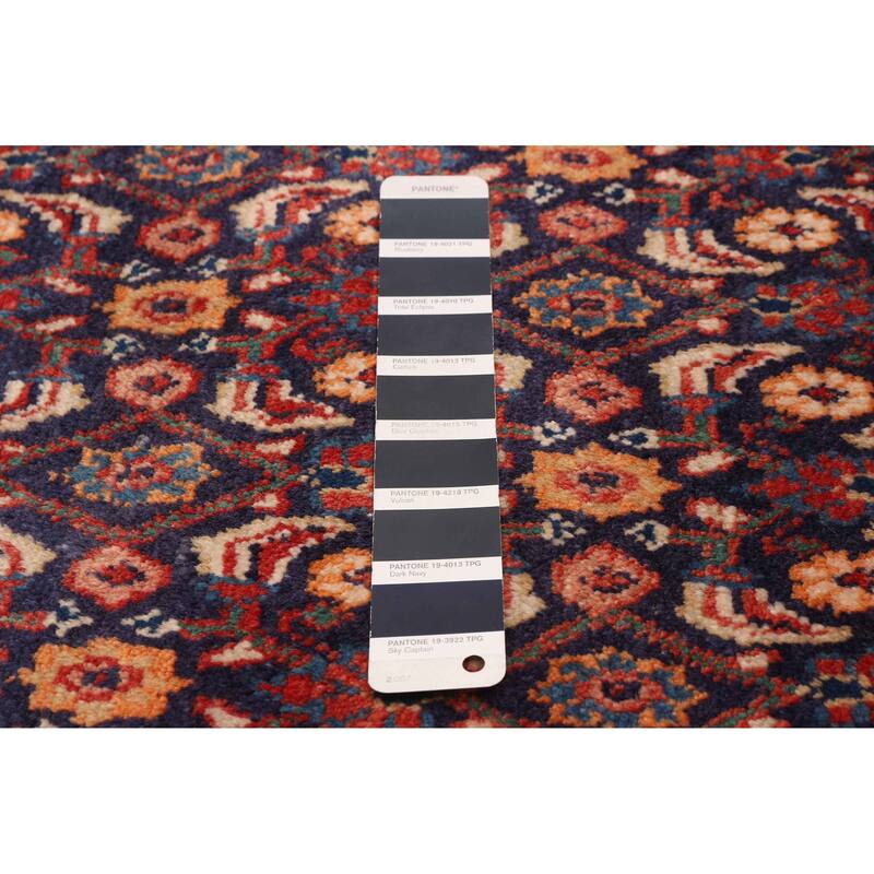 ECARPETGALLERY Hand-knotted Andelz Navy Wool Rug - 3'3 x 9'10