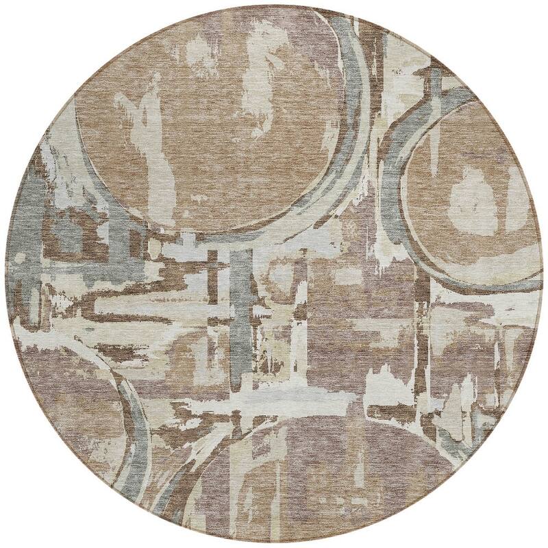 HomeRoots Geometric Transitional Rectangle Outdoor Rug