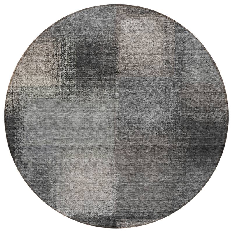 HomeRoots Abstract Transitional Rectangle Outdoor Rug