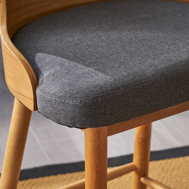 Kamryn Upholstered Bar Stools (Set of 2) by Christopher Knight Home
