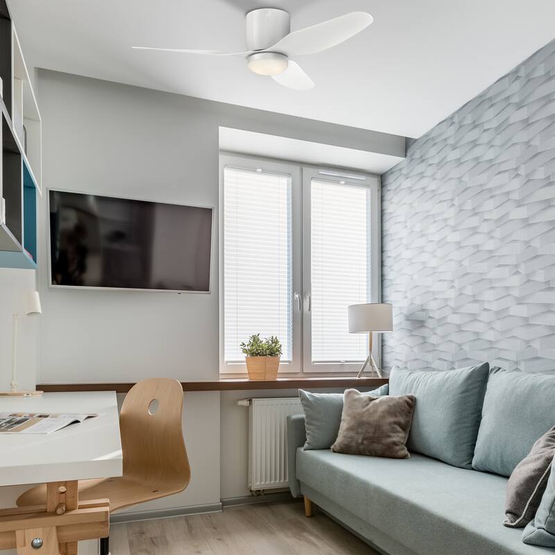 Westinghouse Lighting Carla 46" White Indoor LED Ceiling Fan with Remote Control