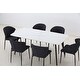 preview thumbnail 1 of 9, Adjustable Dining Chairs, Upholstered Side Chairs, Set of 4 Black