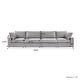 preview thumbnail 14 of 18, Modern Linen Sectional Sofa Commix Down Filled Overstuffed Upholstered Couches for Living Room