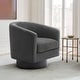 preview thumbnail 88 of 186, Modern Upholstered Barrel Chair Swivel Accent Chair for Living Room