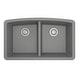 preview thumbnail 10 of 58, Karran Undermount Quartz 32 in. 50/50 Double Bowl Kitchen Sink Kit