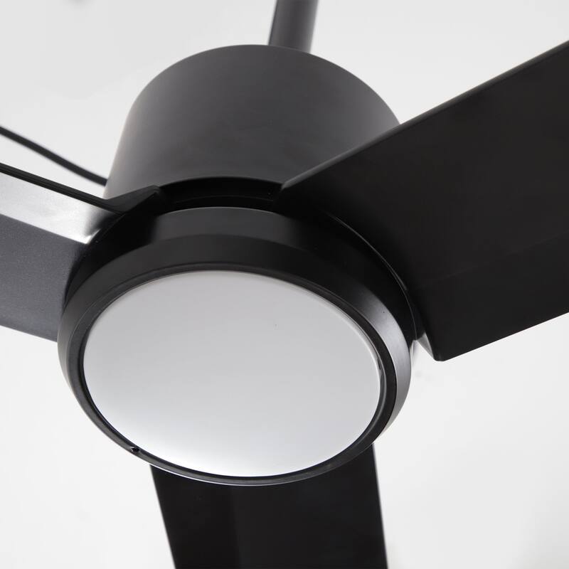 42" Indoor/Outdoor Black Plug-In Ceiling Fan with LED Light