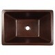 preview thumbnail 4 of 5, Hawking Copper 20" Rectangular Dual Flex Bath Sink with Ashfield Faucet Kit