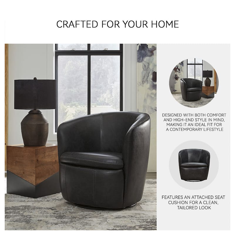 Signature Design by Ashley Kierreys Swivel Chair - 31.75"W x 28"D x 31.5"H