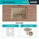 preview thumbnail 39 of 47, Lexicon Undermount Quartz 15 Inch Single Bowl Kitchen Sink Kit