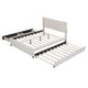 preview thumbnail 11 of 15, Charming Upholstered Platform Bed with Extra Storage and Comfort