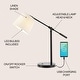 preview thumbnail 2 of 9, Ada 24" Classic Contemporary Iron LED Task Lamp with USB Charging Port, Oil Rubbed Bronze by JONATHAN Y