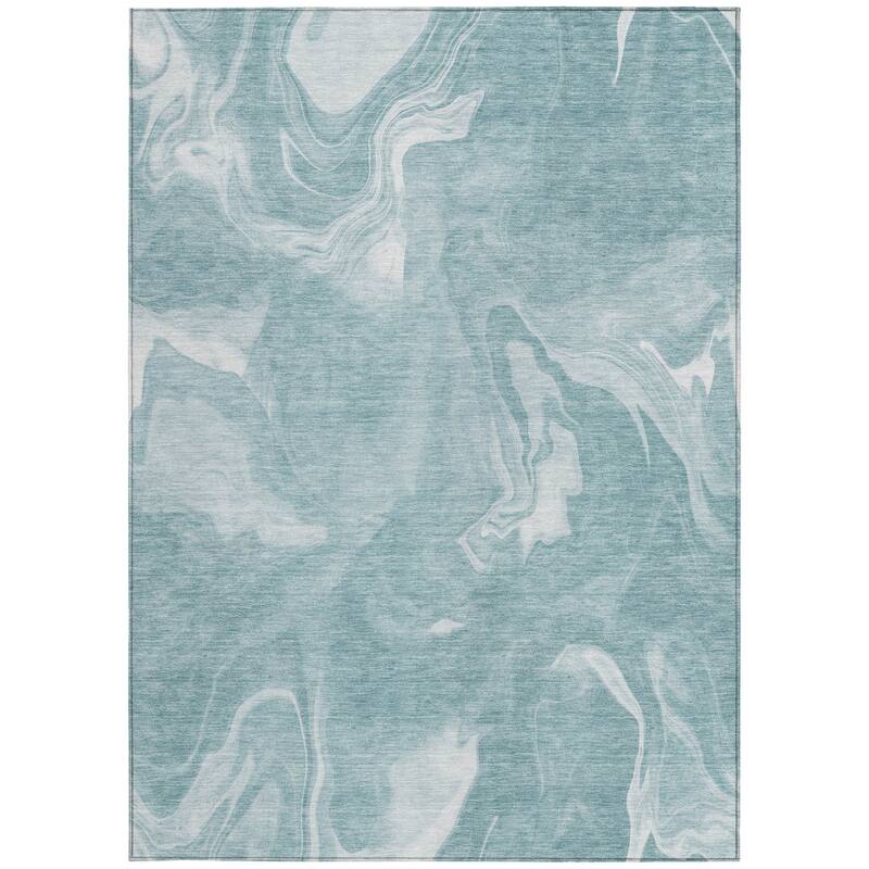 HomeRoots Abstract Transitional Rectangle Outdoor Rug