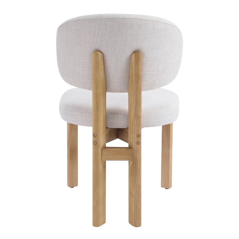 Christopher Knight Home - Aurelio Solid Rubberwood Upholstered Dining Chair