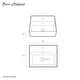preview thumbnail 4 of 4, Claire 15" Ceramic Wall Mount Sink In Matte Black - 15.0" x 15.0" x 5.0"