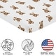 preview thumbnail 2 of 4, Sweet Jojo Designs Boho Teddy Bear Boy, Girl, Gender Neutral Fitted Mini Portable Crib Sheet -Brown, Classic Wholesome Aesthetic