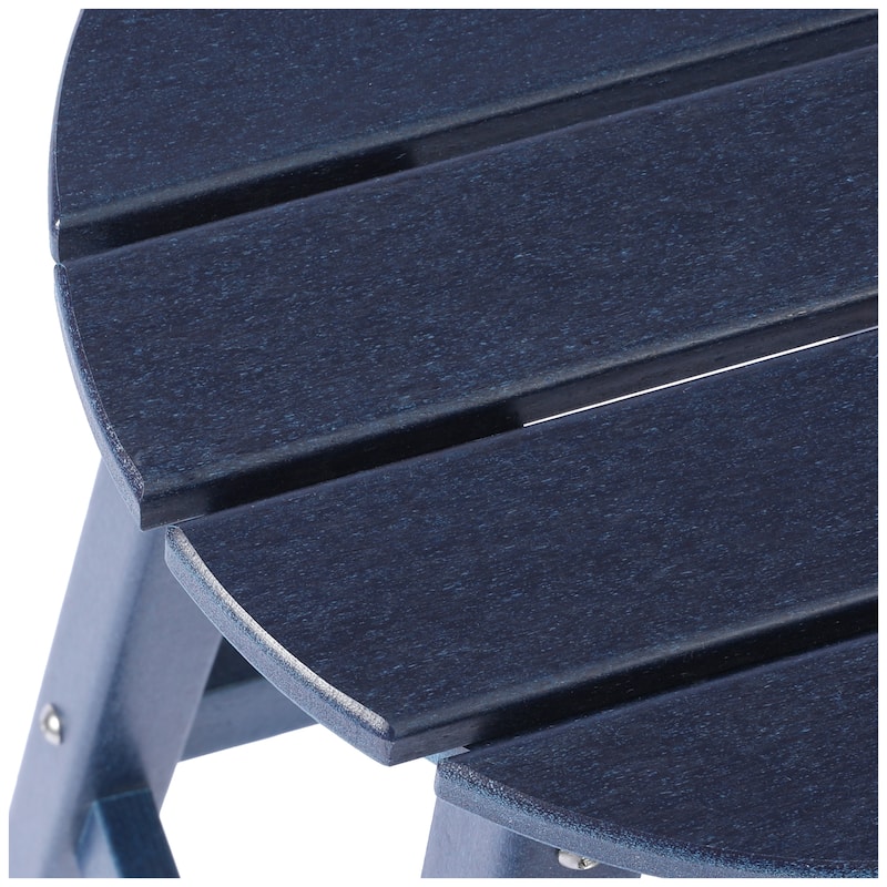Polytrends Laguna Hdpe All Weather Outdoor Patio 24" Round Counter Stool (Set Of 3)