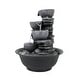 preview thumbnail 7 of 10, 10.6-Inch H 4-Tier Bowls Cascading Tabletop Fountain with LED Light