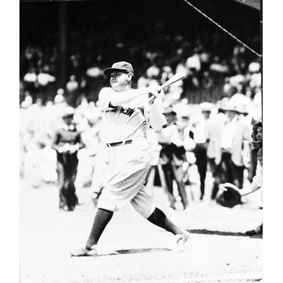 Babe Ruth playing baseball Photo Print - Bed Bath & Beyond - 25381942