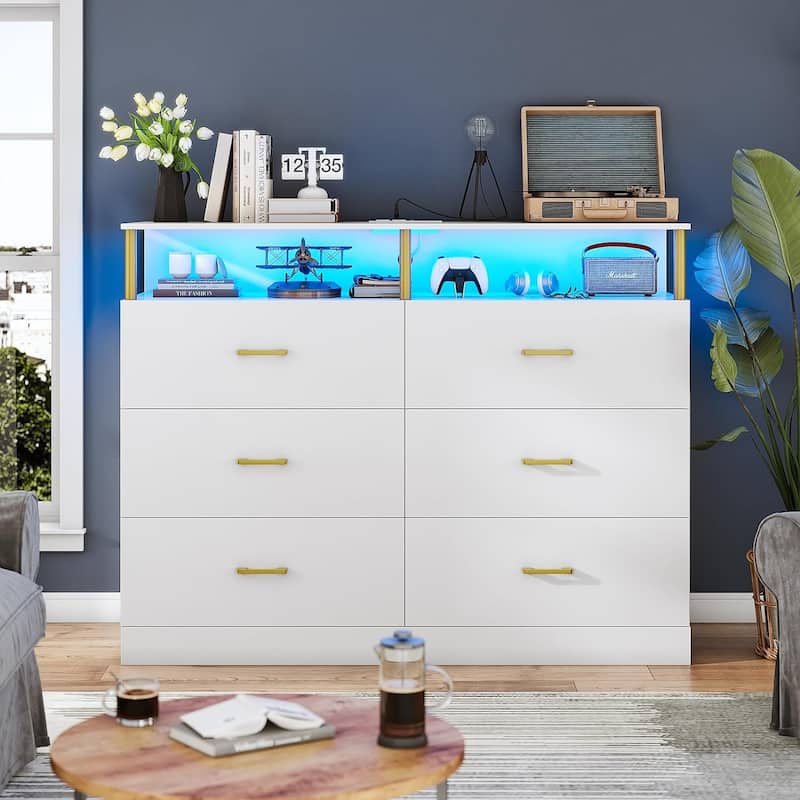 Dresser Bedroom Drawers Dressers Chests of Drawers Charging Station