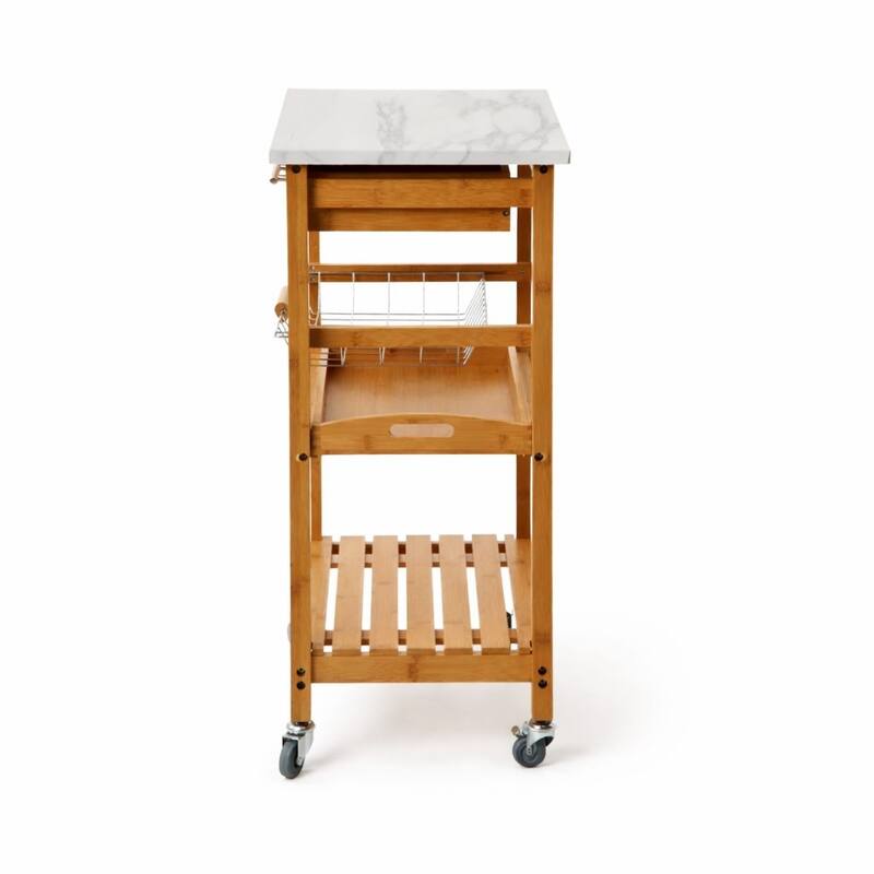 Aya Bamboo Kitchen Cart