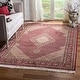 preview thumbnail 5 of 13, SAFAVIEH Couture Hand-knotted Tabriz Herati Diomira Traditional Oriental Wool Rug with Fringe 5'9" x 8'9" - Red/Red