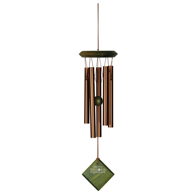 17 in. Woodstock Chimes of Mars Wind Chime - Green Wash