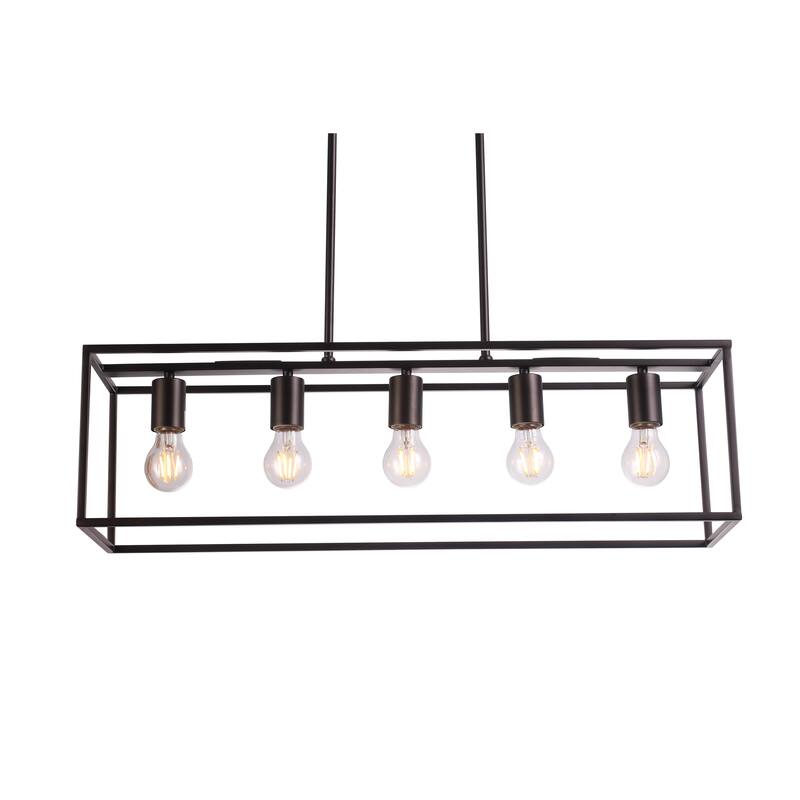 5-light Linear Chandelier/ Island Fixture