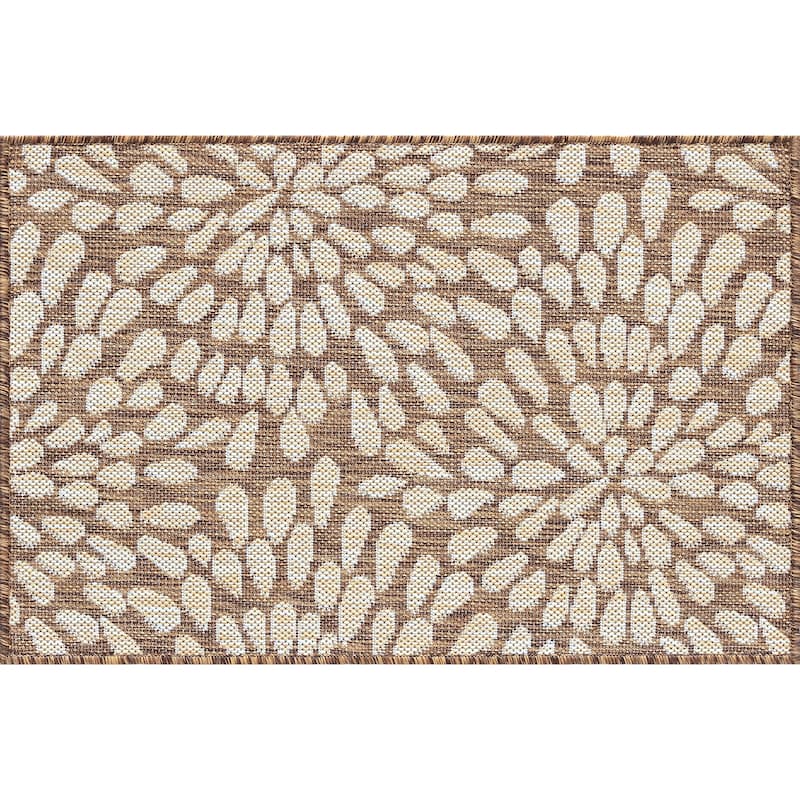 Exo Coastal Floral Indoor/Outdoor Area Rug