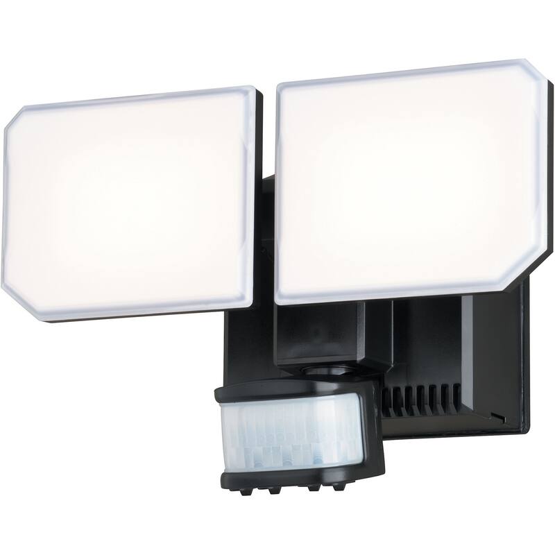 Vaxcel Lighting T0788 Outdoor Security Double Light 10-1/2" Wide LED - Black
