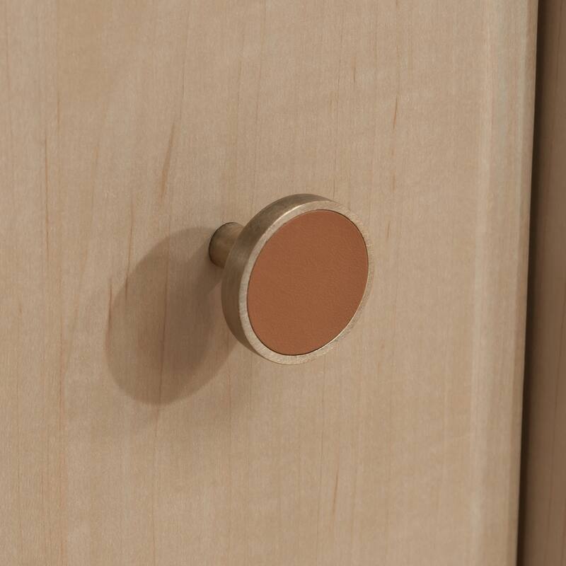 Engineered Wood Scandinavian Storage Credenza with Multi-Room Storage, Brown - 66.73" W × 20.47" D × 29.88" H