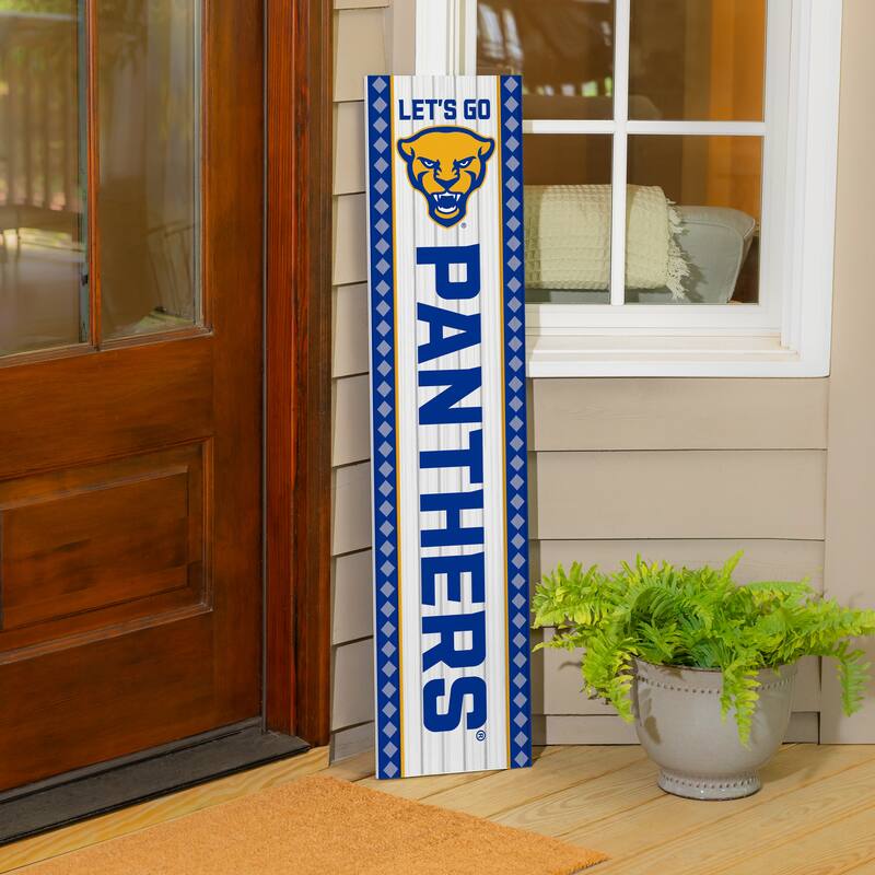 47" Double Sided Seasonal Porch Leaner, University of Pittsburgh - 47" x 11.25"