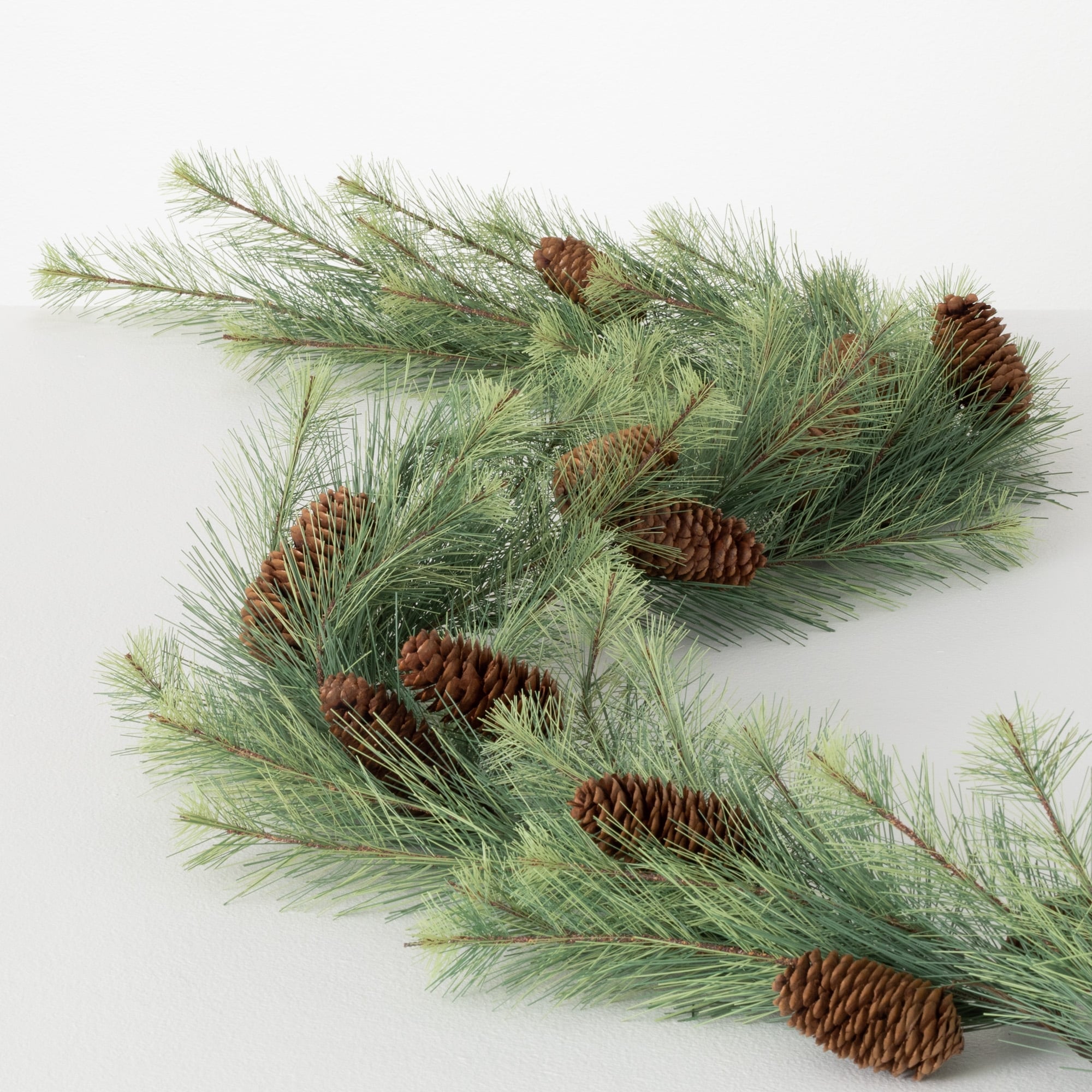 5'L Sullivans Black Hills Pine Garland, Green Christmas Garland - 59