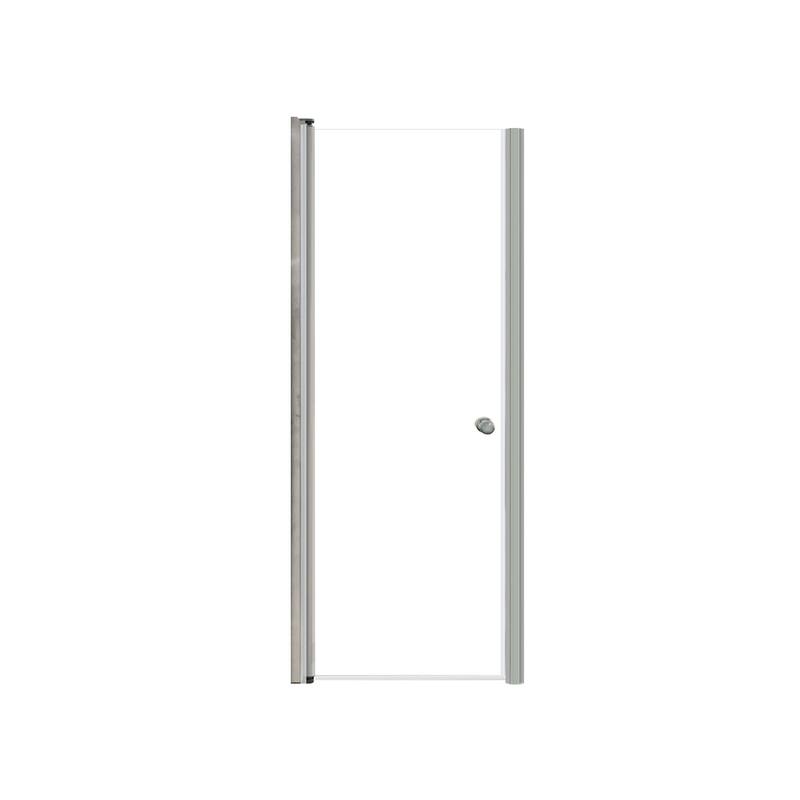 Transolid LSD287006C 70" High x 28" Wide Pivot Frameless Shower Door - Brushed Stainless