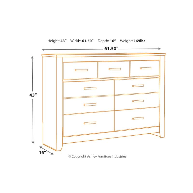 Signature Design by Ashley Brinxton Urban Charcoal Dresser