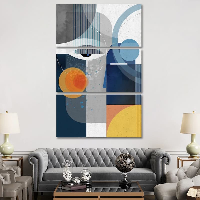 iCanvas "Obsidian" by Ishita Banerjee 3-Piece Canvas Wall Art Set