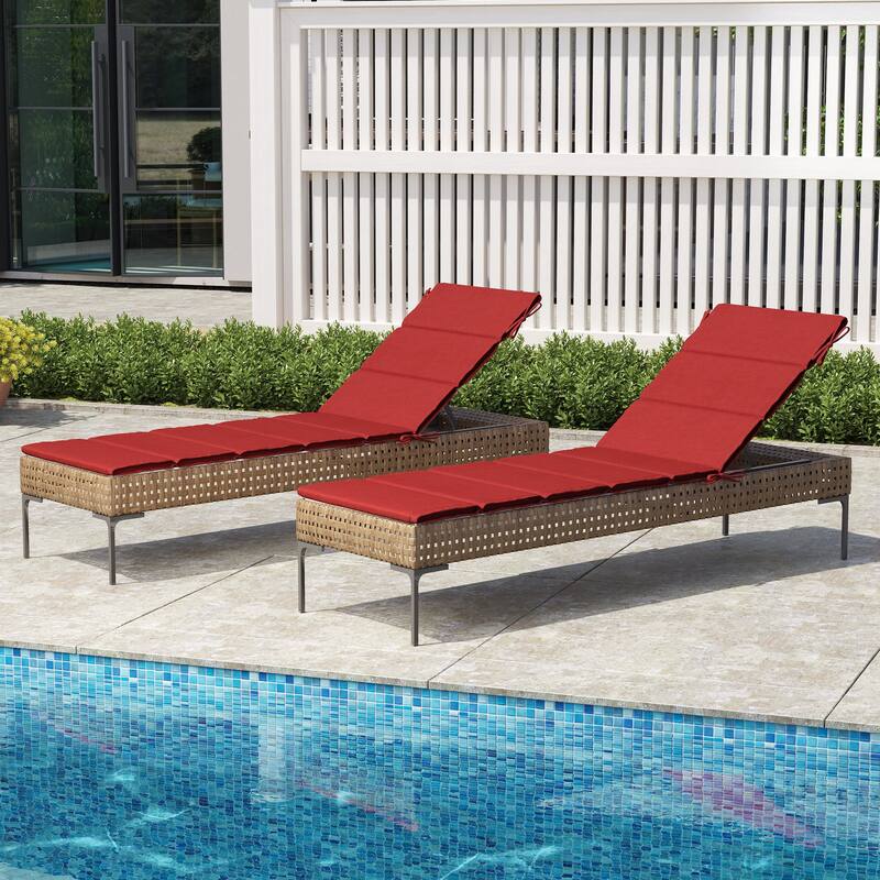 Outdoor Patio Chaise Lounge Cushion Lounger Cushion