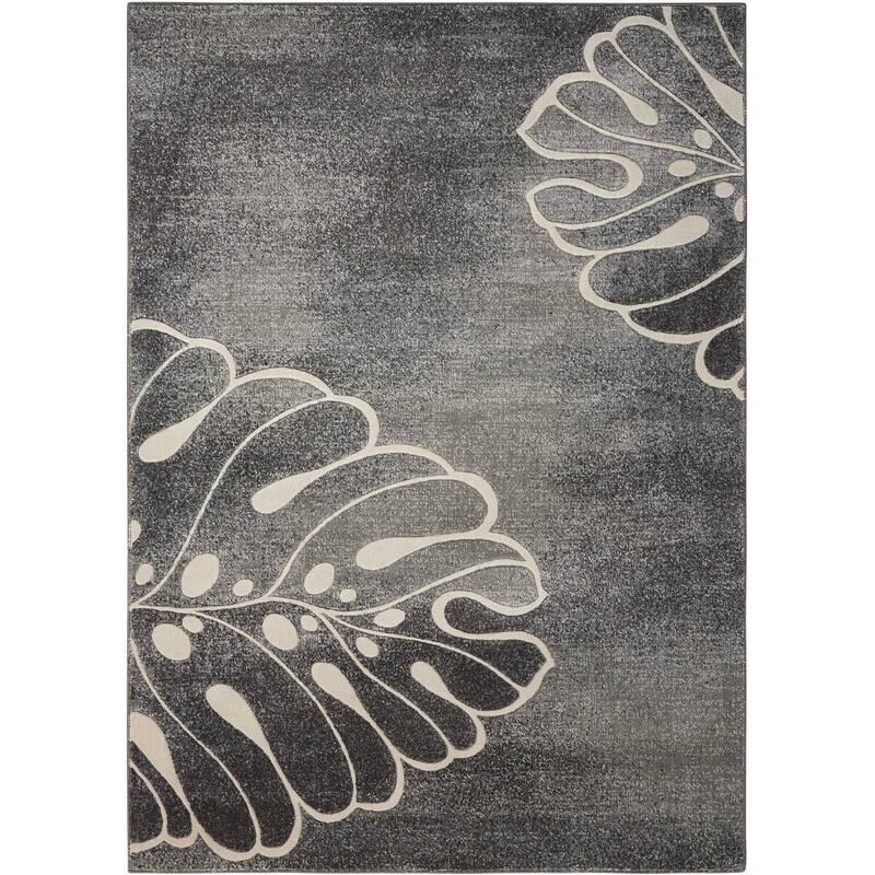 Power Loomed Modern Stain Resistant Area Rug - 126' X '94' X '0.5