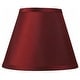 preview thumbnail 69 of 88, Hardback Faux Silk Conical Lamp Shade, 5 inch Top, 9 inch Bottom, 7 inch Slant Single - Burgundy