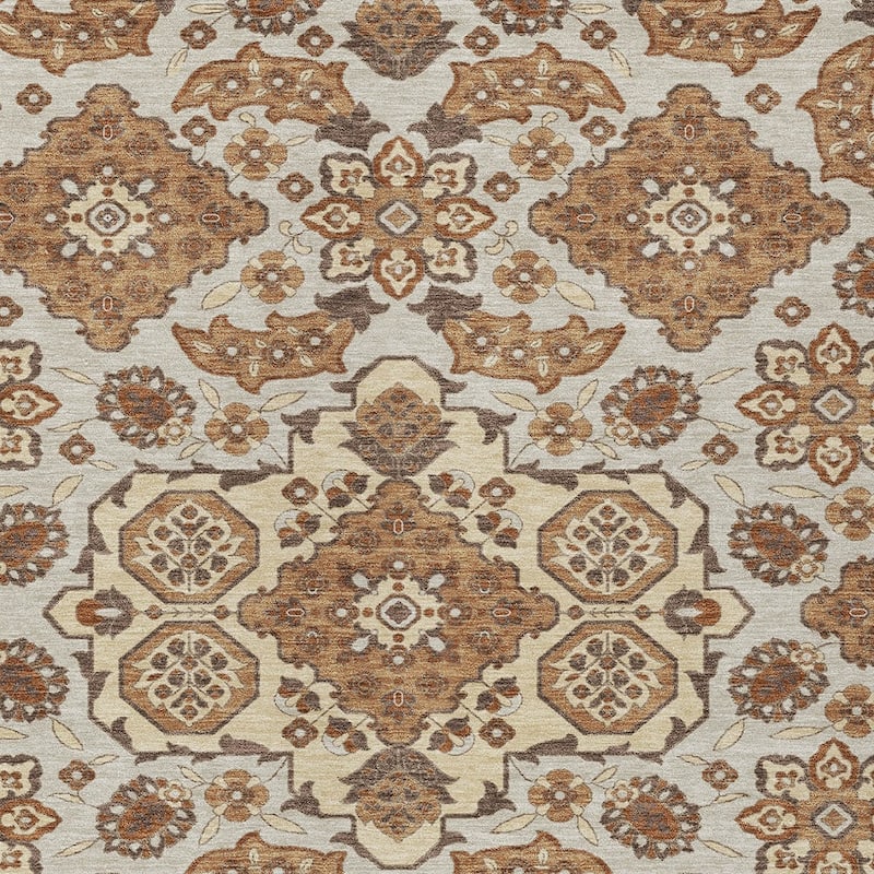 HomeRoots Medallion Traditional Rectangle Outdoor Rug