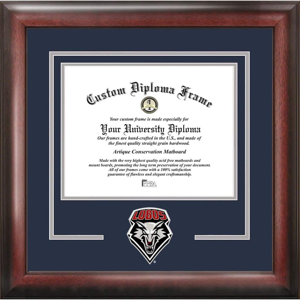 University of New Mexico Lobos 11w x 8.5h Spirit Diploma Frame