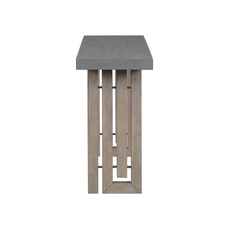 Roomfitters Modern Minimalist Console Table, Slim Entryway Sofa Table for Hallway and Living Room Home Decor, Gray