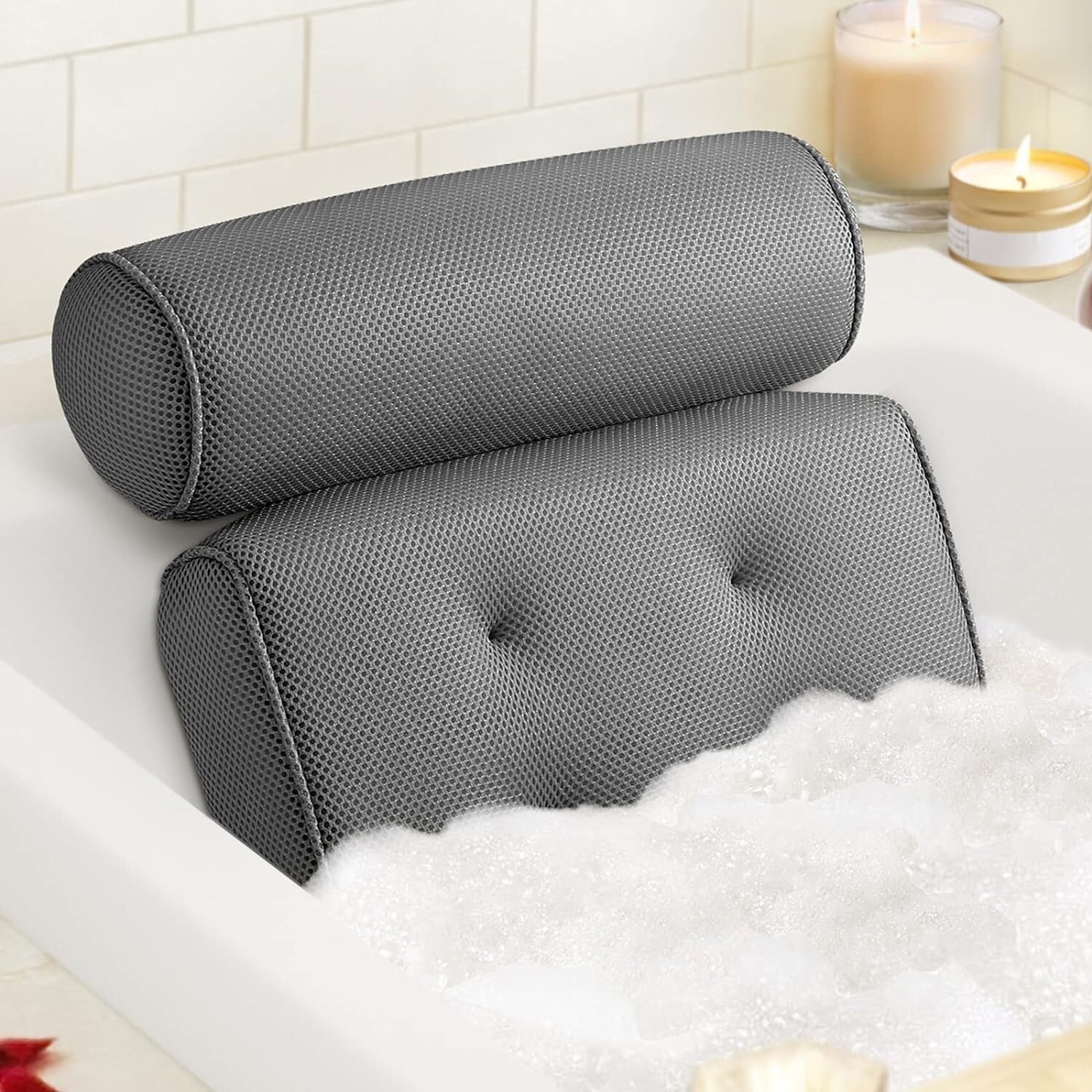 Bed bath and beyond tub pillow shop