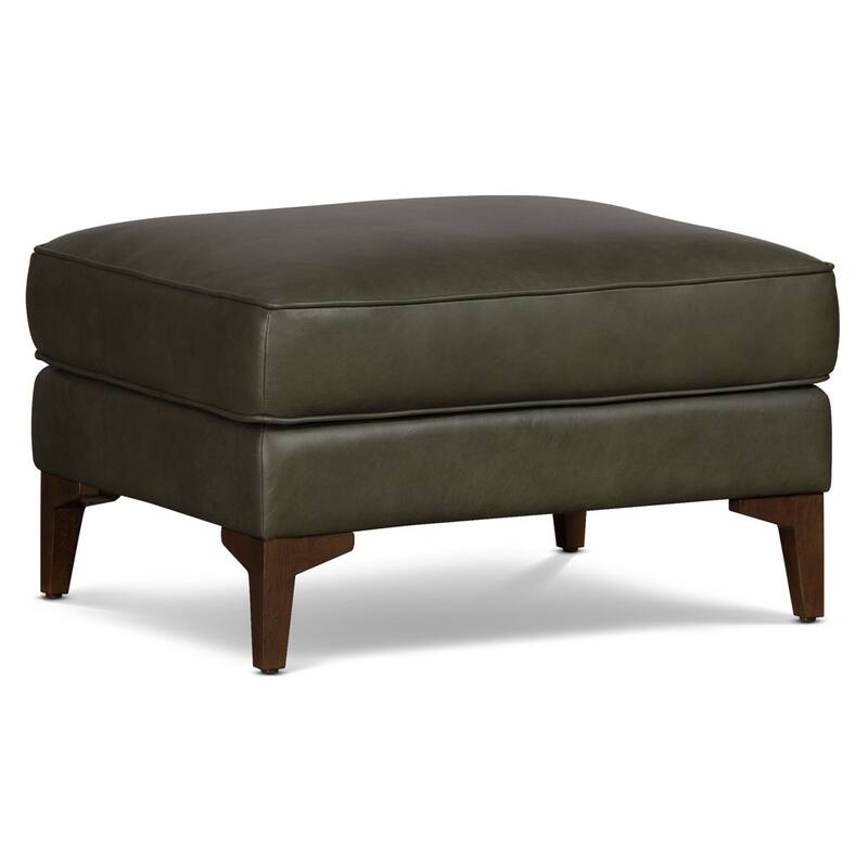 Poly & Bark Essex Genuine Italian Leather Rectangular Ottoman