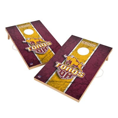 Vintage Cal State Dominguez Hills Toros Regulation 2x4 Cornhole Set